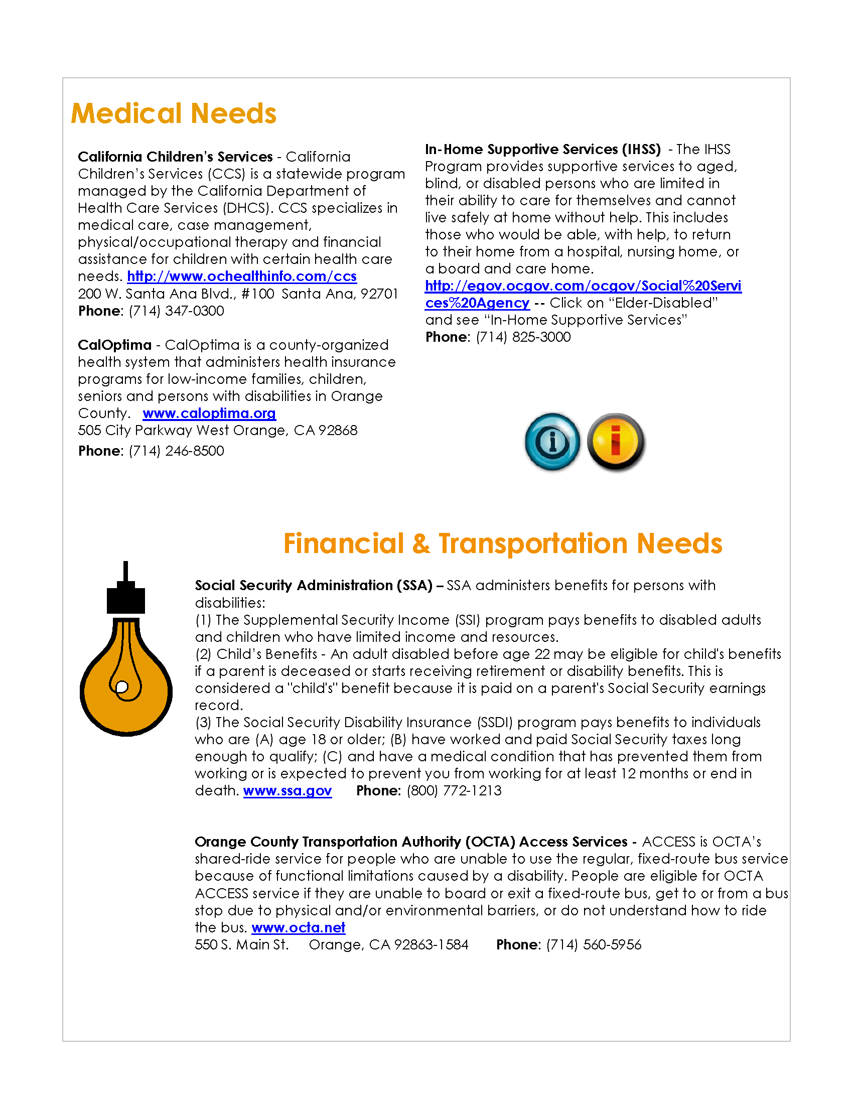 Orange County Resources